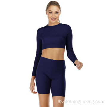 Yoga Outfits fir Fraen 2 Stéck Set